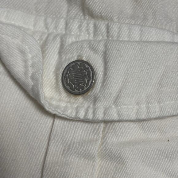 Vintage 90’s Women’s Pasta Camera Photographer Cream Vest Pockets Utility Medium - Picture 2 of 6